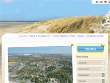 Tablet Screenshot of camping-des-dunes.co.uk
